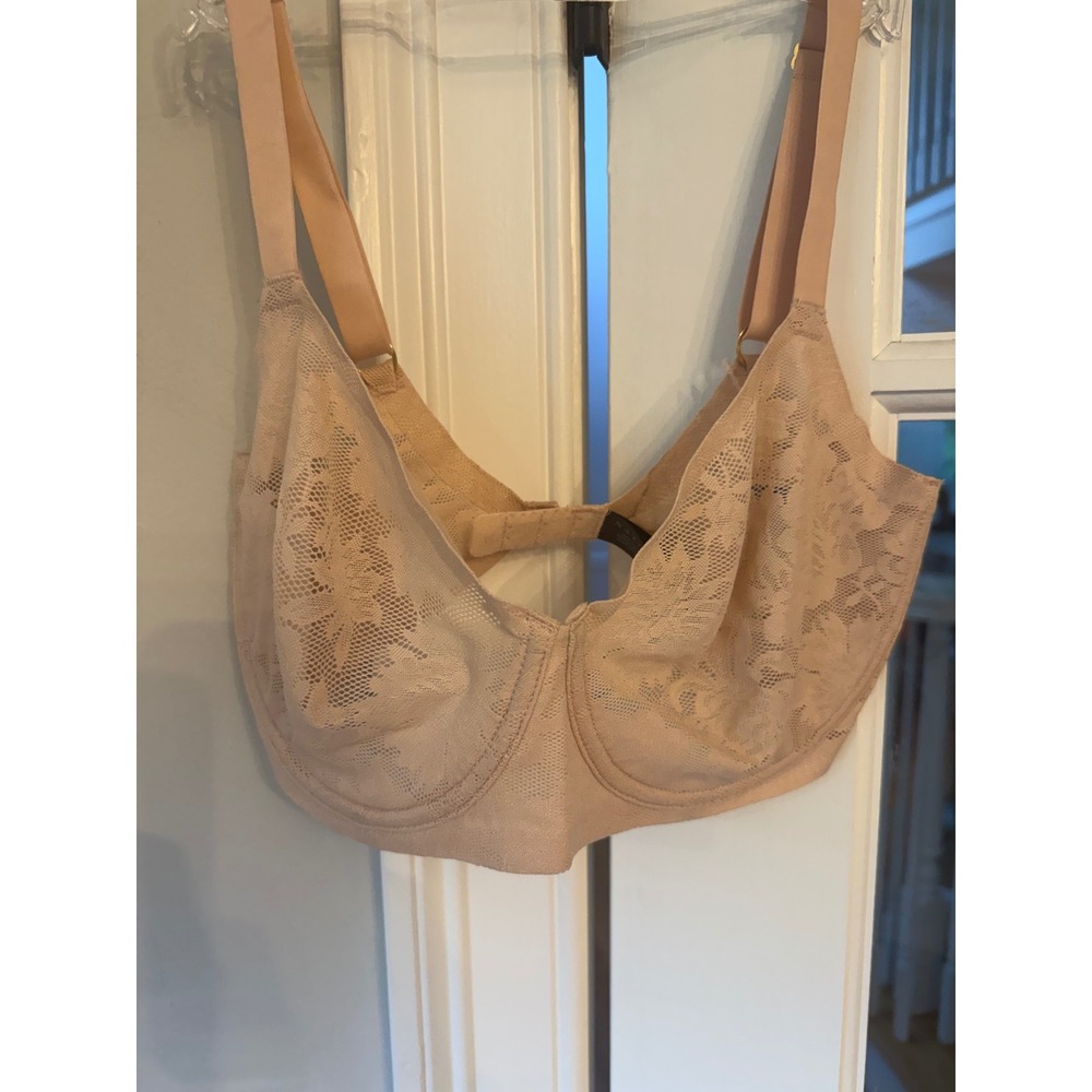 Natori Levitate Unlined Underwire Bra Cameo  Lace 32DDD NEW